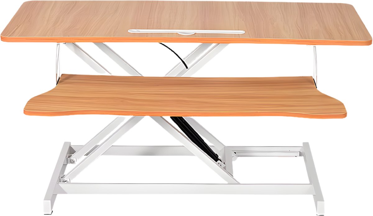 Bureauverhoger - Worktrainer - Laptopverhoger - Workstation - Stabureau - Voor thuiskantoor - Wood - 94cm