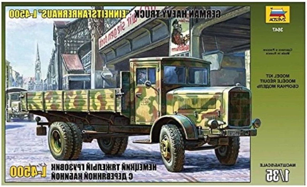 Modelbouw Voertuig - Plastic Bouwset - Hobby Assemblage - Gedetailleerd Ontwerp - Schaal 1:35 - camouflage
