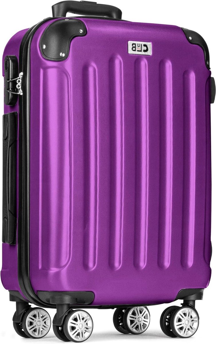 Grote Koffer - Reiskoffer Koffers - Lange Reizen - Lichtgewicht ABS - 75 cm - Paars