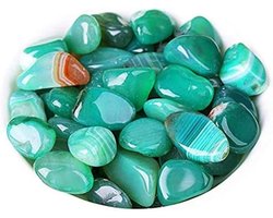 Decoratieve kiezelstenen - Mini grind - Aquarium decoratie - Handgeselecteerde natuurstenen - 100g - Groen
