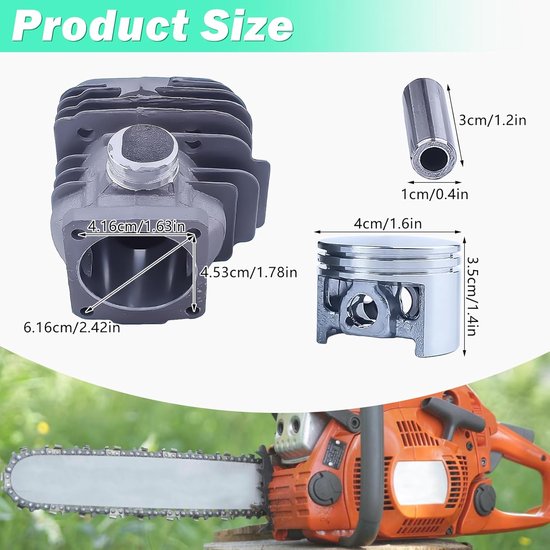 Geschikt voor 44,7 mm cilinderzuigerpakkingset voor Stihl 026 MS260 026PRO van Stihl — afbeelding 5