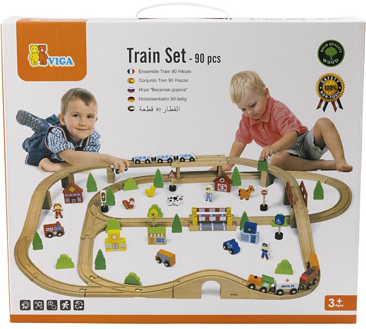Vigatoys - Rails - Treinset - Groot - 90dlg.