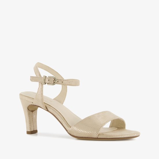 Tamaris dames sandalen met hak goud - Maat 39