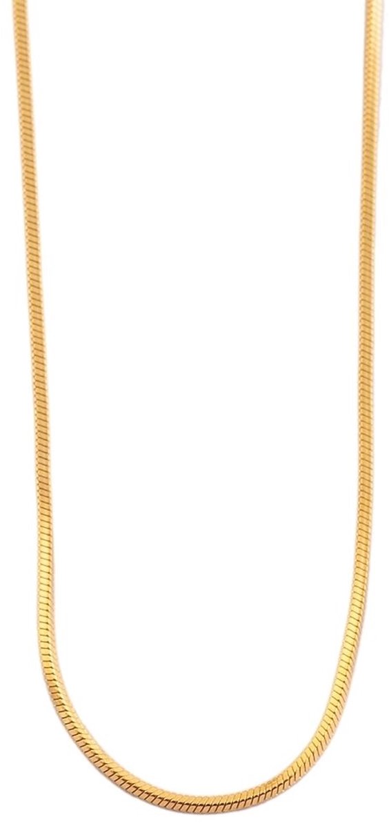 AKZENT Akzent dames ketting Jasmijn slangenketting, roestvrij staal, goudkleurig, lengte 43 - 70 cm