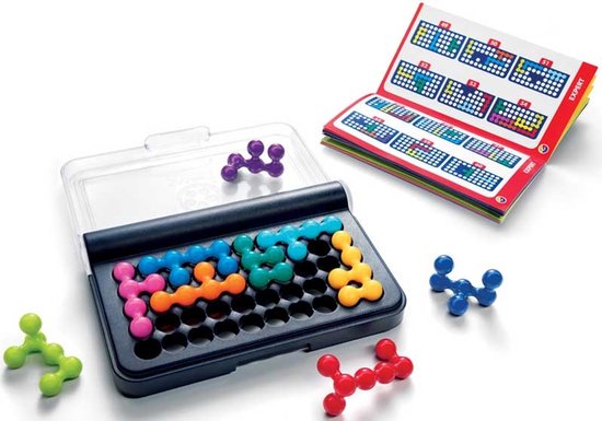 SmartGames IQ Fit - Logisch Denkspel & Reispuzzel - 120 Opdrachten met 3D Puzzelstukken - Educatief Solospel voor Kinderen en Volwassenen - Vanaf 6 Jaar