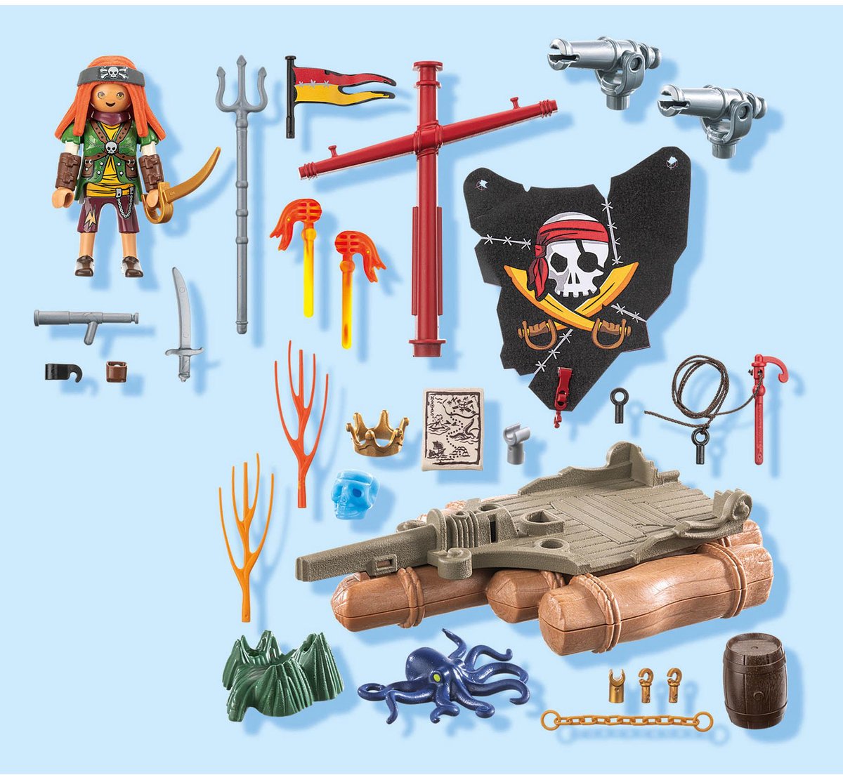 PLAYMOBIL Pirates Piratenvlot met schat 71794 — afbeelding 8