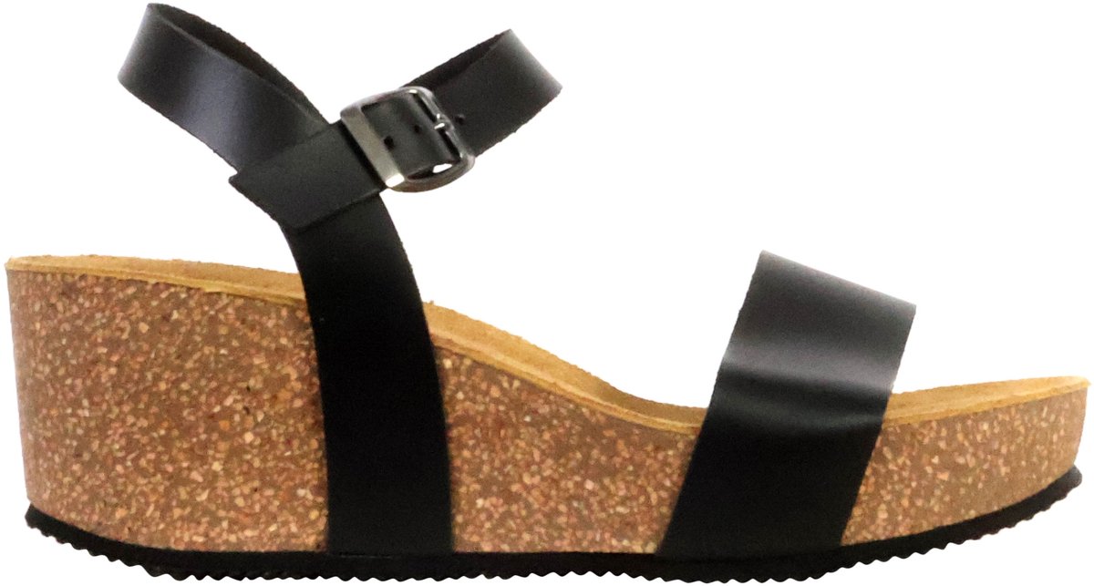 Noga Laura Edge leren sandalen met sleehak