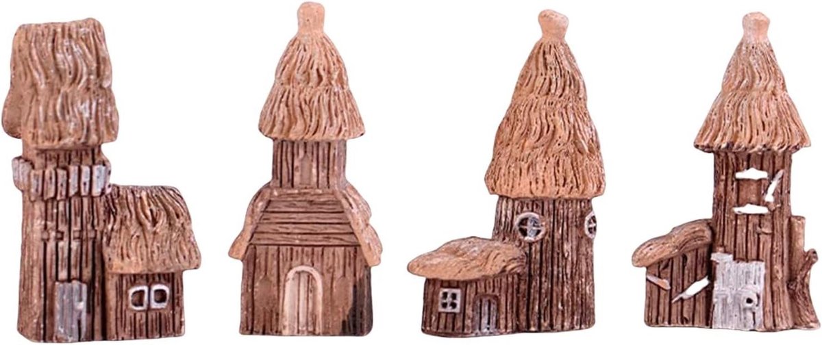 Miniatuur Huisjes - Fairy Garden Decor - Tuinieren - Hars Materiaal - 2.5 cm Hoogte - Niet gespecificeerd