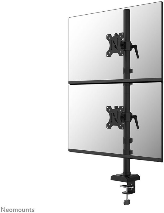 Neomounts NERO DS60-600BL2V Monitorarm Zwart