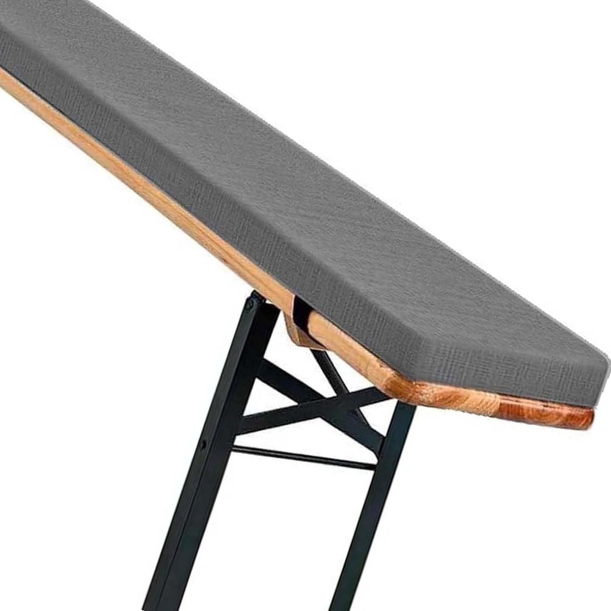 Bankkussen - Zitkussen - Buiten Zitten - Antislip Techniek - 230x28x3cm - Donkergrijs