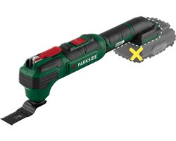 PARKSIDE Accu-multitool 20V zonder accu en lader - Geïntegreerde LED-werklamp - Voor zagen, doorslijpen, schaven en schuren
