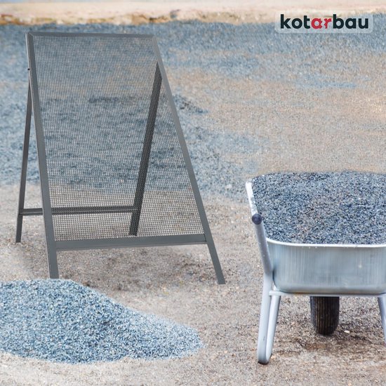 KOTARBAU® Grondzeef, Bouwzeef, 10 x 10 mm, Zandzeef, 60 x 120 cm, Doorwerpzeef, Bouwzeef Staal, Grijs, Tuinzeef, Zeef voor Grond, Zandzeef voor Bouw, Grote Grondzeef van Merkloos	 — afbeelding 5