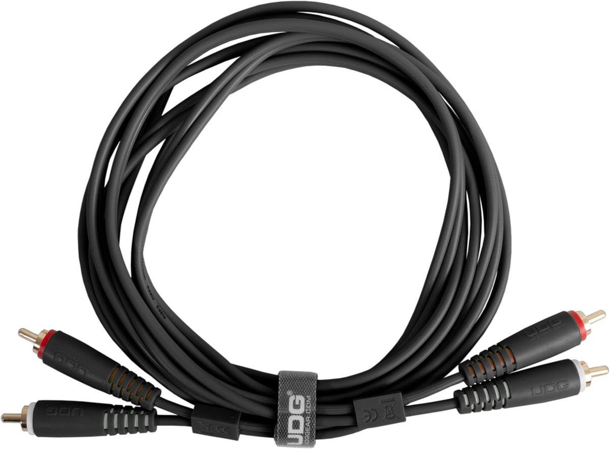 Audiokabel Set - Verbindingskabel Audio - Muziekapparatuur Aansluiten - Dubbele Ferriet Spoelen - 15 Meter - Zwart