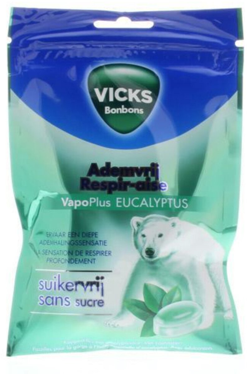 Vicks Ademvrij - Eucalyptus - Suikervrij - 72 gram
