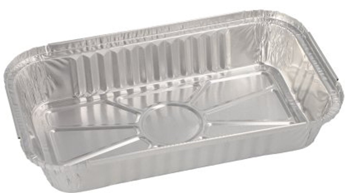 20x 50 Schalen alu hoekig 065 l 34 cm x 13 cm x 22 cm