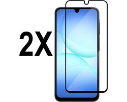 Screenprotector - geschikt voor Samsung Galaxy A34/A34 5G - FULL COVER - Tempered glass screen protector geschikt voor A34/A34 5G - glasplaatje - 2 stuks