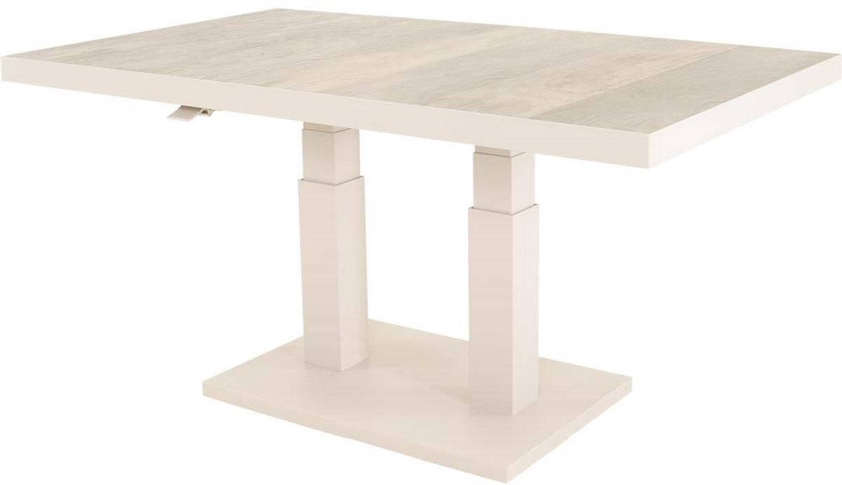 Lesli Living - Tuintafel Prato - Beige - 140x85x50cm