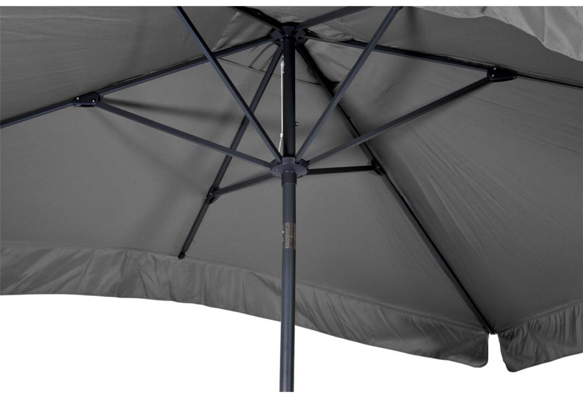 Lesli Living - Push-up parasol Libra - Grijs - 200x300cm