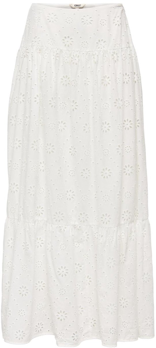 ONLY - ONLALITHEA LONG EMB SKIRT WVN Dames Rok