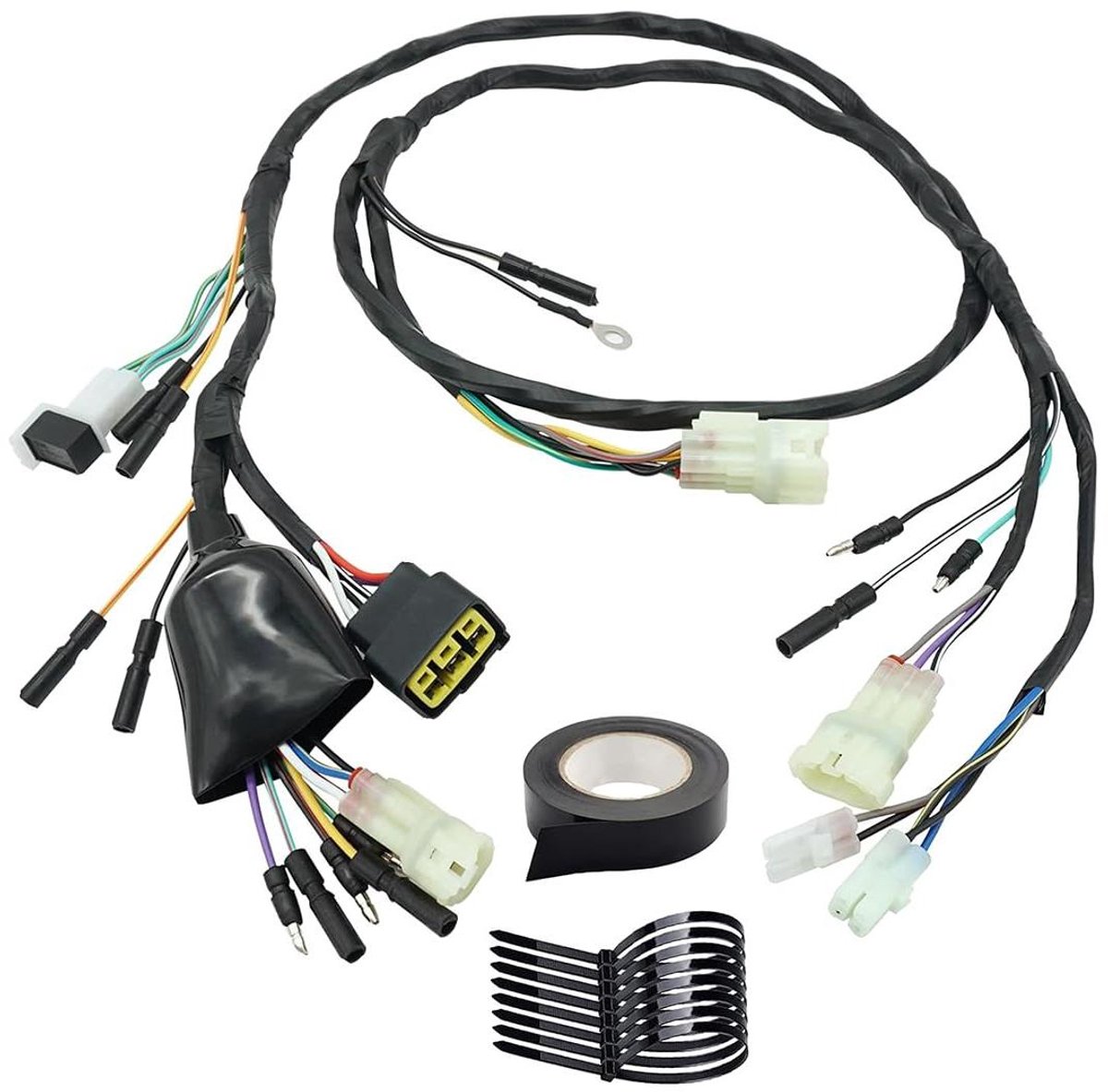 Hoofdkabelboom Motor - Elektrische Bedrading - Motoronderhoud - Exacte Pasvorm - 18-20 AWG Kabel - Zwart