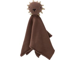 Fresk Knuffeldoekje – Tutpoppetje - Kraamcadeau voor Jongens en Meisjes - Baby Cadeau - Bruin - Lion