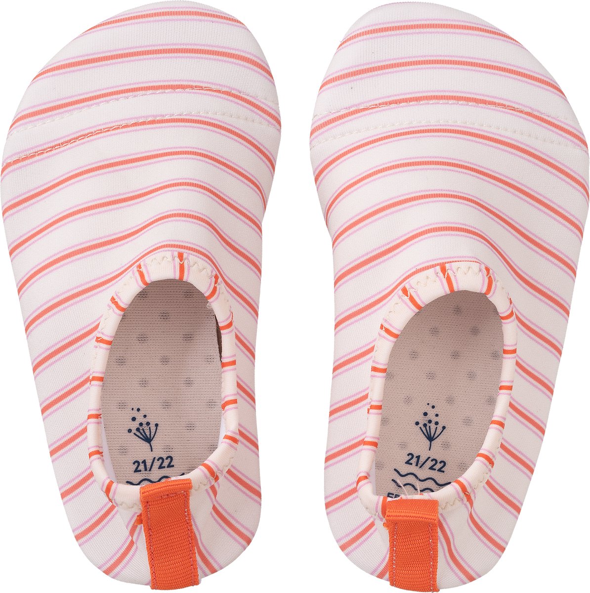 Fresk Zwemschoenen 29/30 -UV 50-bescherming – Antislip Strandschoenen – Quick Dry – Waterschoenen voor Kinderen – Elastische Pasvorm Unisex - Creme - Summer Stripes