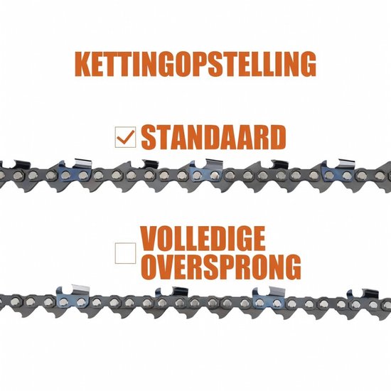 3-pack Low Kickback kettingzaagketting 3/8"LP 50 schakels 1,1 mm 35 cm geschikt voor Stihl 009-023 MS170-210. van Merkloos	 — afbeelding 2