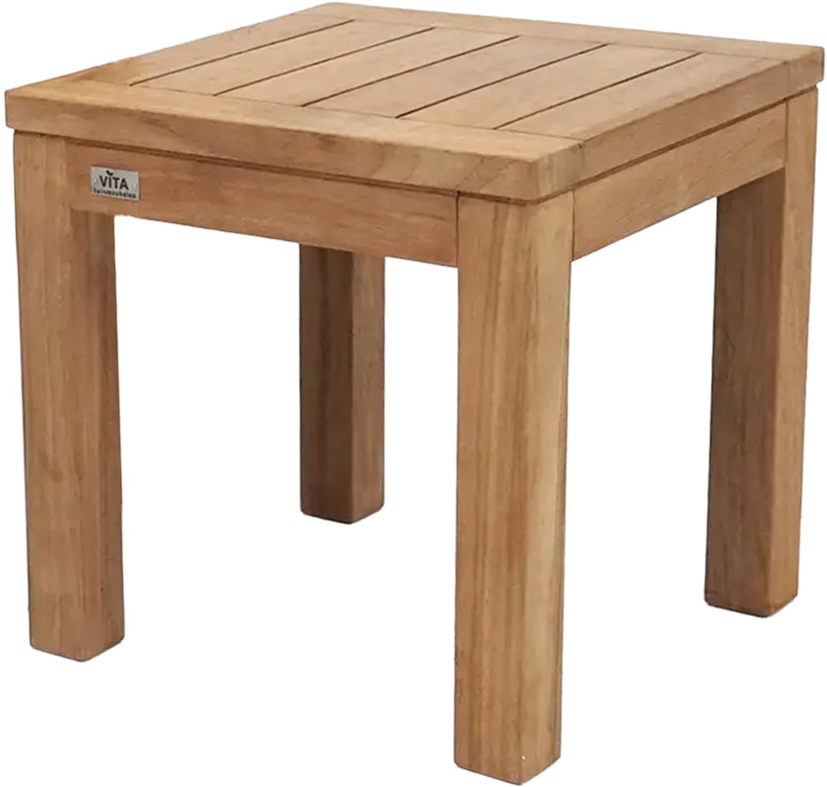 Bijzettafel Colombo 40x40 teak van Vita