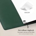 Close-up van herbruikbaar groen dagboek met 120GSM papier