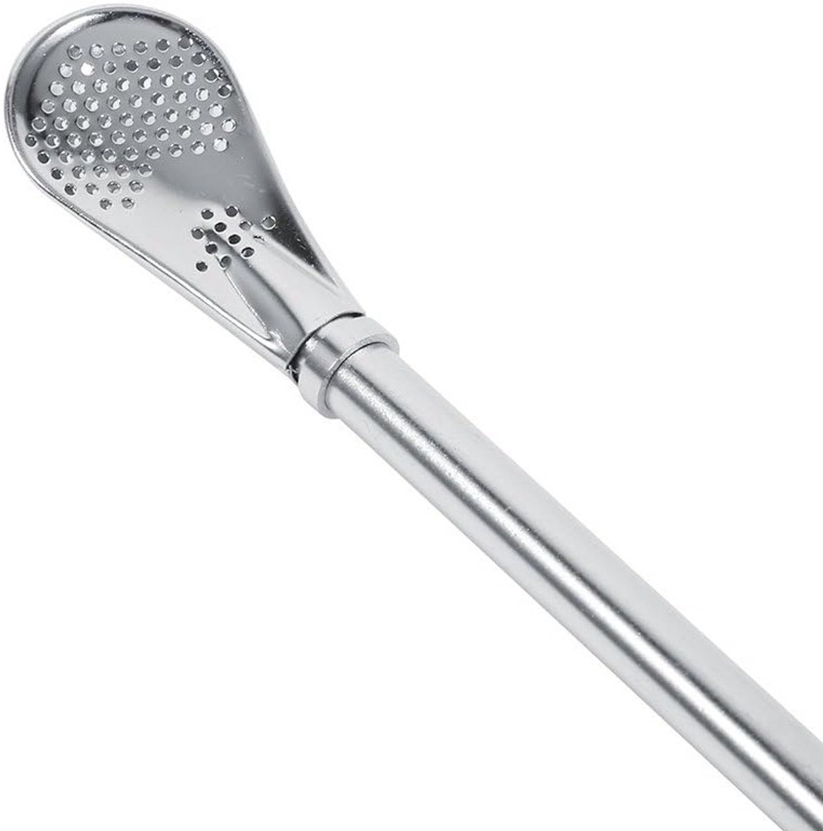 Duurzame RVS Yerba Mate Drinkriet met Filter - Ideaal voor Thee en Infusies, Silver