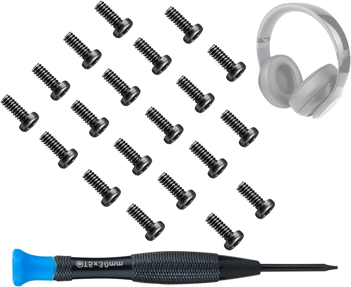 Vervangende Schroeven voor Hoofdband van Beats Studio 3, 2, 1.0 en Pro - 20 Stuks, Eenvoudige DIY Installatie en Duurzame Kwaliteit