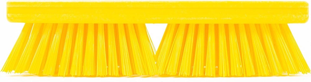 Vloer Schrobborstel - Deck Borstel - Grondige Reiniging - Standaard Draad Fitting - 25 cm - Geel