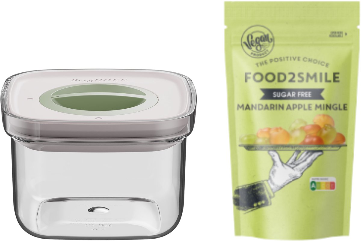 & FRIENDS | Food2Smile + Smart Seal 0.40L Mandarin Apple Mingle 85g - Transparant -