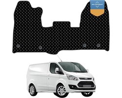 Automatten Op Maat - Vloermatten Rubber - Bescherming Interieur - Voertuigspecifieke Pasvorm - Ford Transit Custom 2015-2023 - Zwart