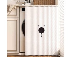 Wasmachine Kastgordijn - Gordijn voor Kast - Bescherming Kast - Waterdicht Stofwerend - 100x100CM - Effene Kleuren