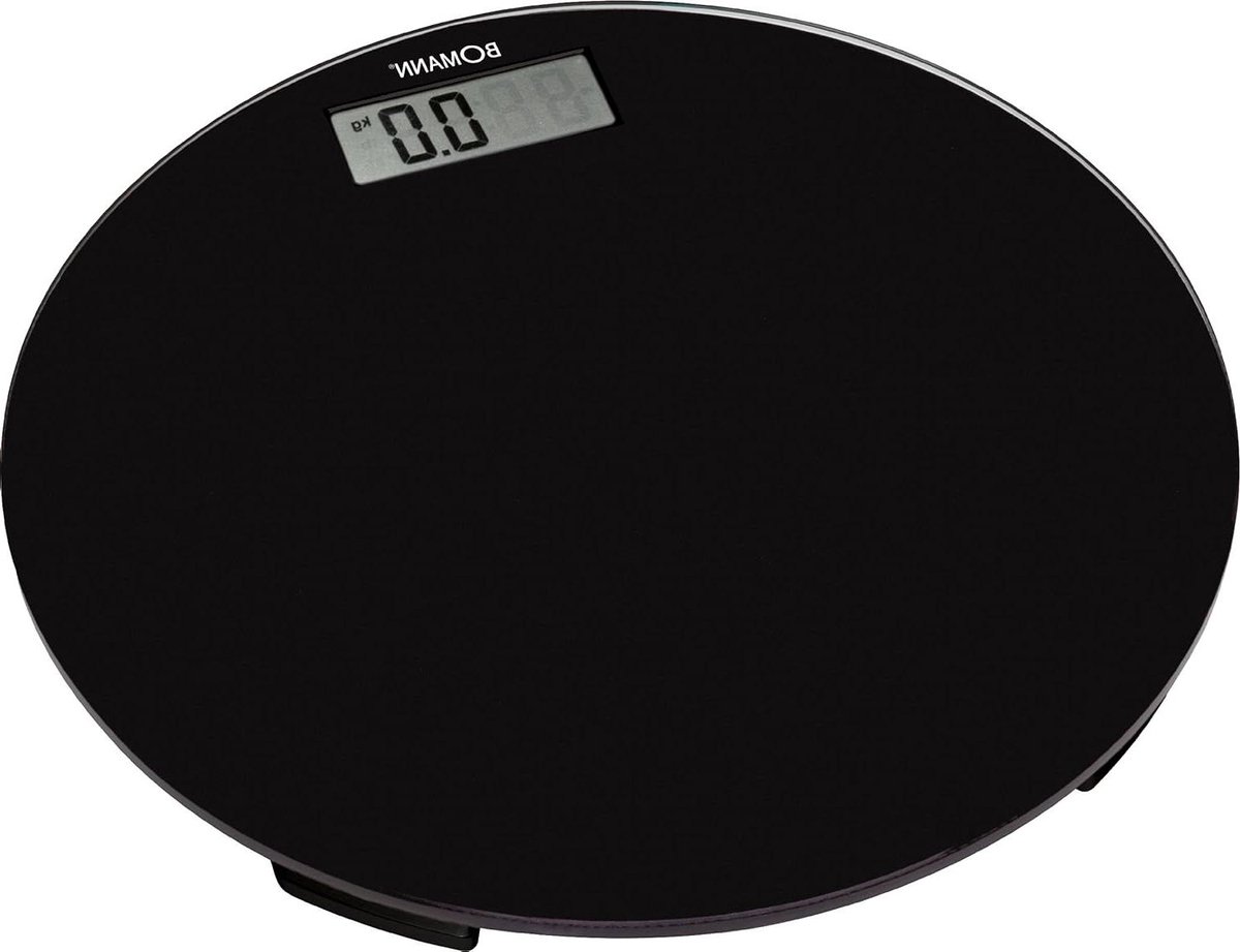 Digitale Personenweegschaal - Elektronische Weegschaal - Gezondheid Monitoren - Hoge Precisie Sensor - 32 x 32 cm - Zwart