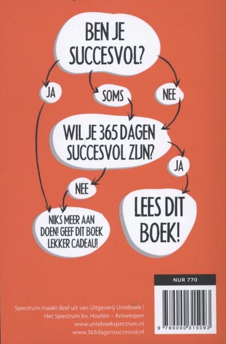 365 dagen succesvol - back cover