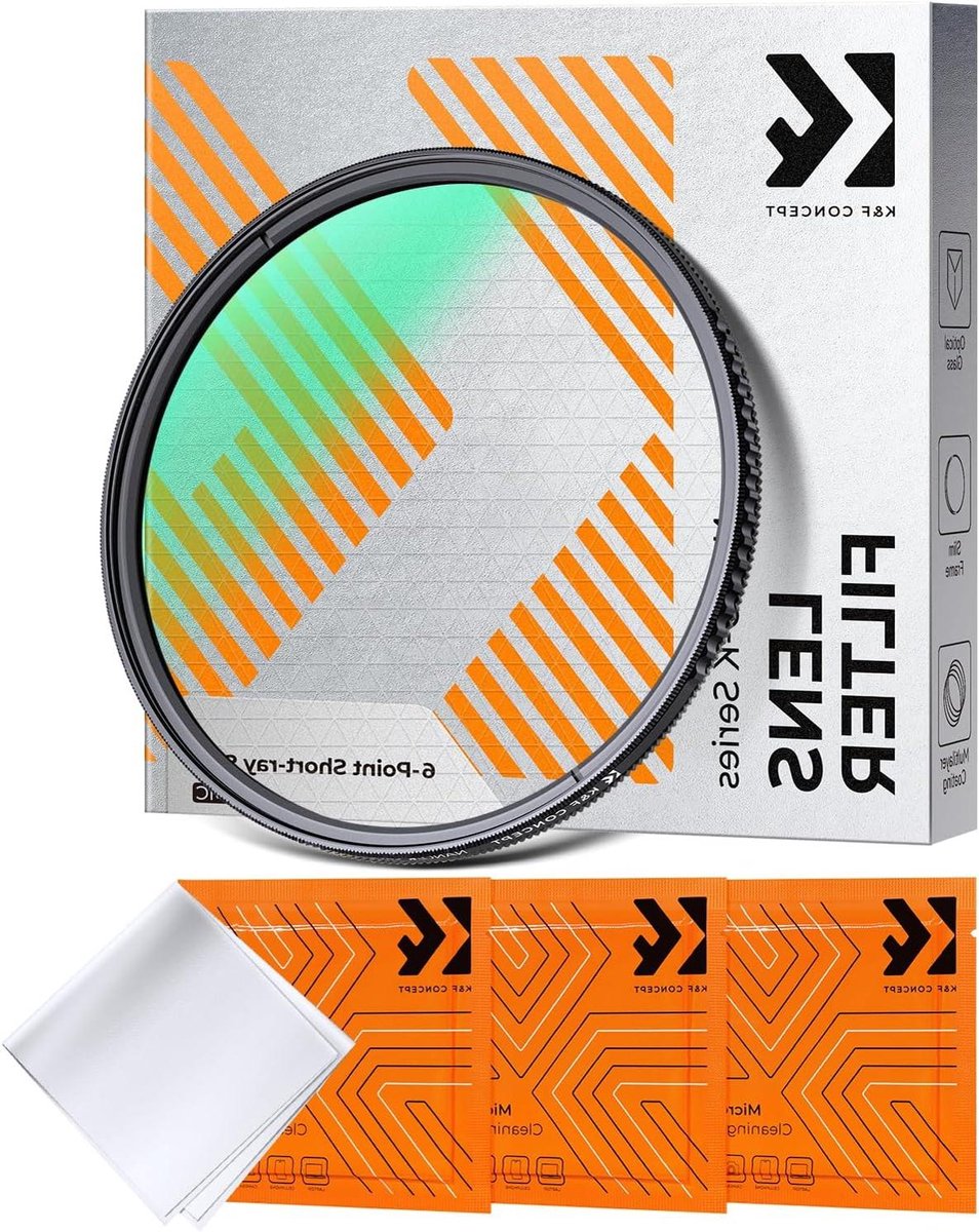Effectfilter Camera - Sterfilter Lens - Creatieve Fotografie - Verstelbare Sterrenlijnen - 55 mm - Zwart