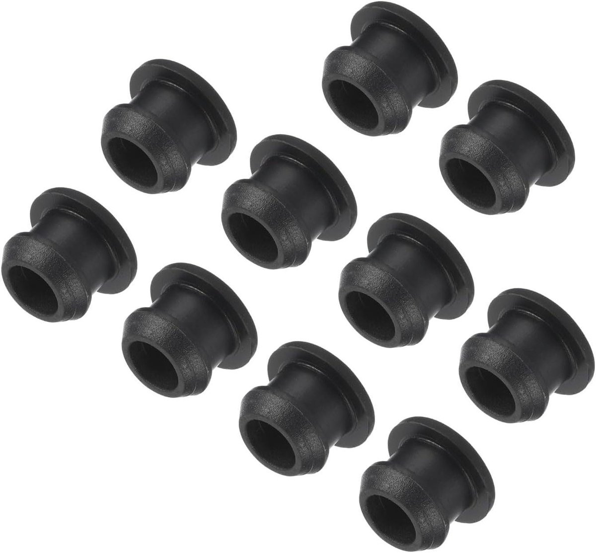 Afsluitdoppen Set - Rubberen Pluggen - Gaten Dichten - Hoge Elasticiteit - 10 Stuks 9mm - Zwart