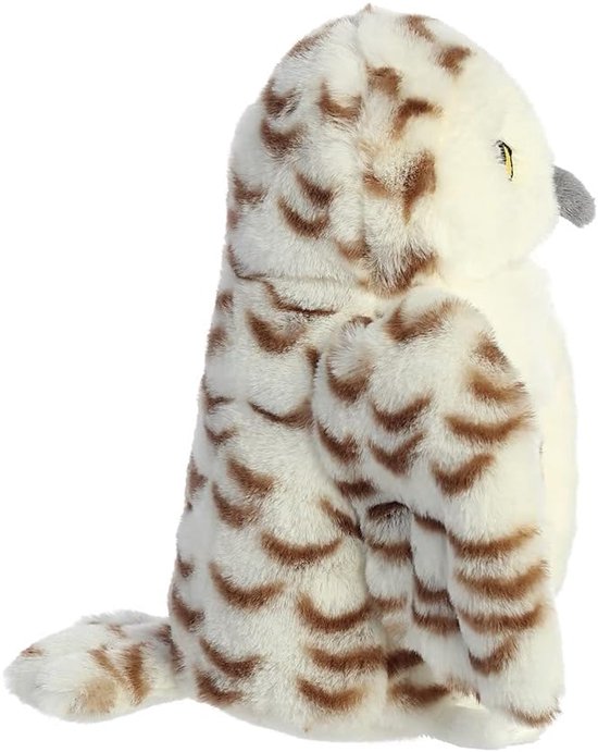 Pluche Uil - Knuffeldier Zacht - Babykamer Decoratie - Gemaakt van Gerecycled Materiaal - 20 cm - Wit — afbeelding 5
