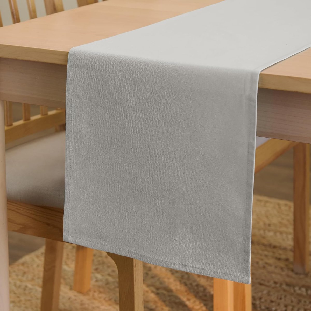Tafelkleed Katoen - Rond Kleed - Eettafel Decoratie - Machinewasbaar - 140 cm Rond - Gitzwart