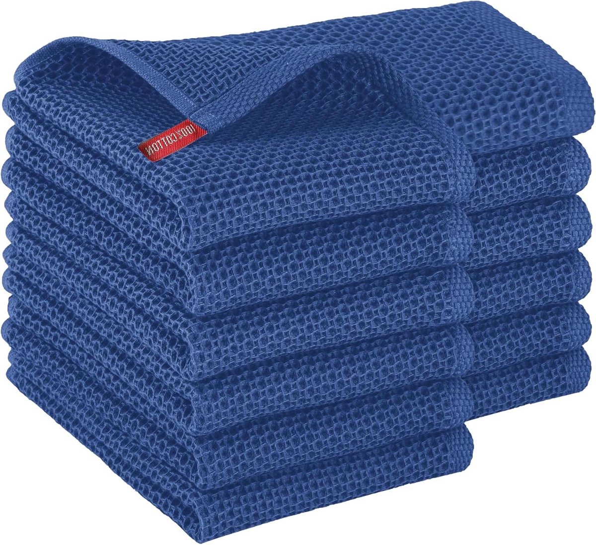 Keukendoeken Wafel - Vaatdoeken Set - Keuken Opruimen - Sneldrogend Absorberend - 16 x 25 Inch - Marineblauw