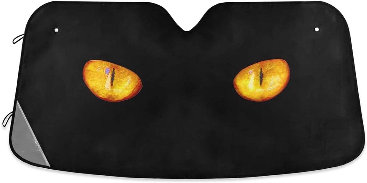 Voorruit Zonnescherm - Auto Zonneklep Protector - Auto Koel Houden - Opvouwbaar Ontwerp - 140 x 70 cm - Kat ogen