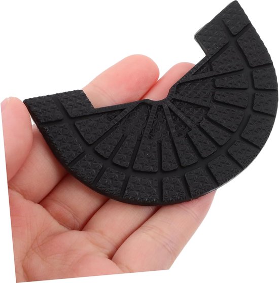 Schoenhak Reparatieset - Hielkussen Vervanging - Schoenen Repareren - Antislip Rubber - 7.9 x 5.15 cm - Zwart van Merkloos — afbeelding 4