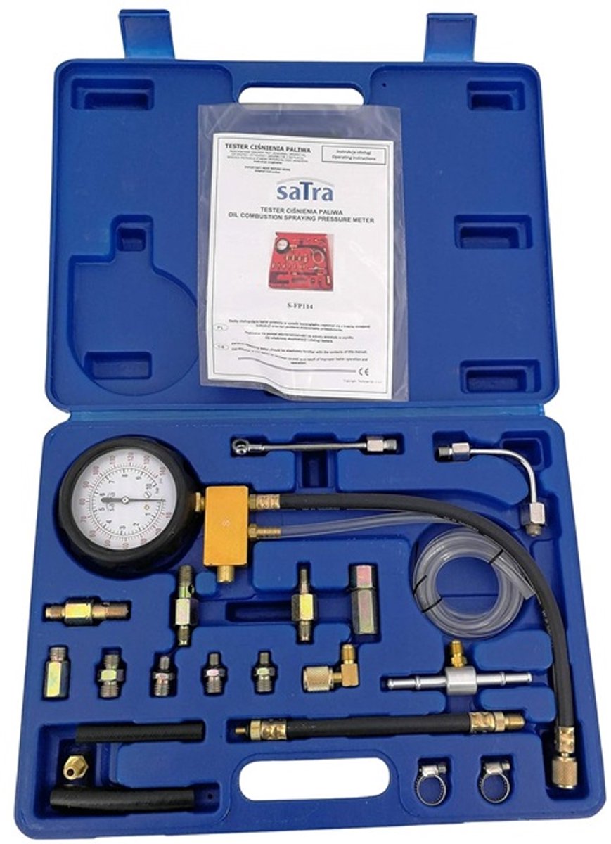 brandstofpomp druk tester set - benzine en diesel - compressie tester - drukmeter - compressiemeter
