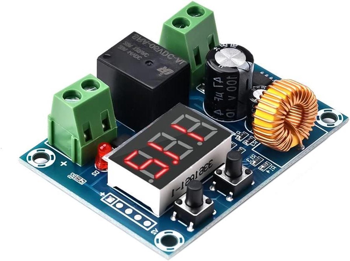 Batterij Onderspanningsbeveiliging - Laagspanningsmodule Bescherming - Batterij Levensduur Verlengen - Automatische Uitschakeling - 5.7 x 4.2 x 1.9 cm