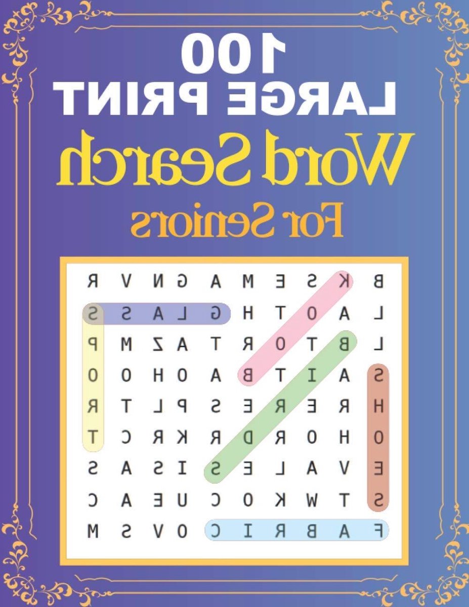 Grote Letter Woord Zoekpuzzels - Puzzelboek Senioren - Ontspanning Hersenen - Extra Grote Letters - 136 Pagina's - Niet Van Toepassing
