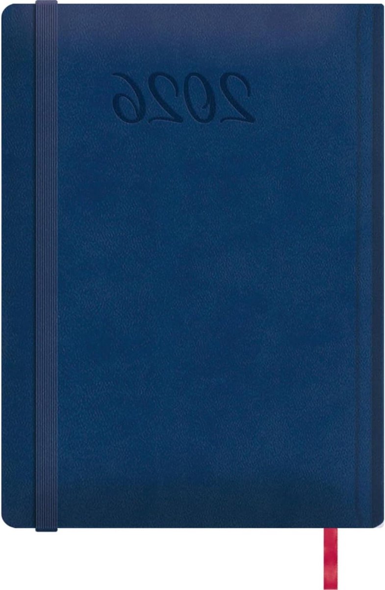 Kalender 2026 - Weekplanner Organizer - Afspraken Plannen - Verticaal Weekoverzicht - 17 x 24 cm - Blauw