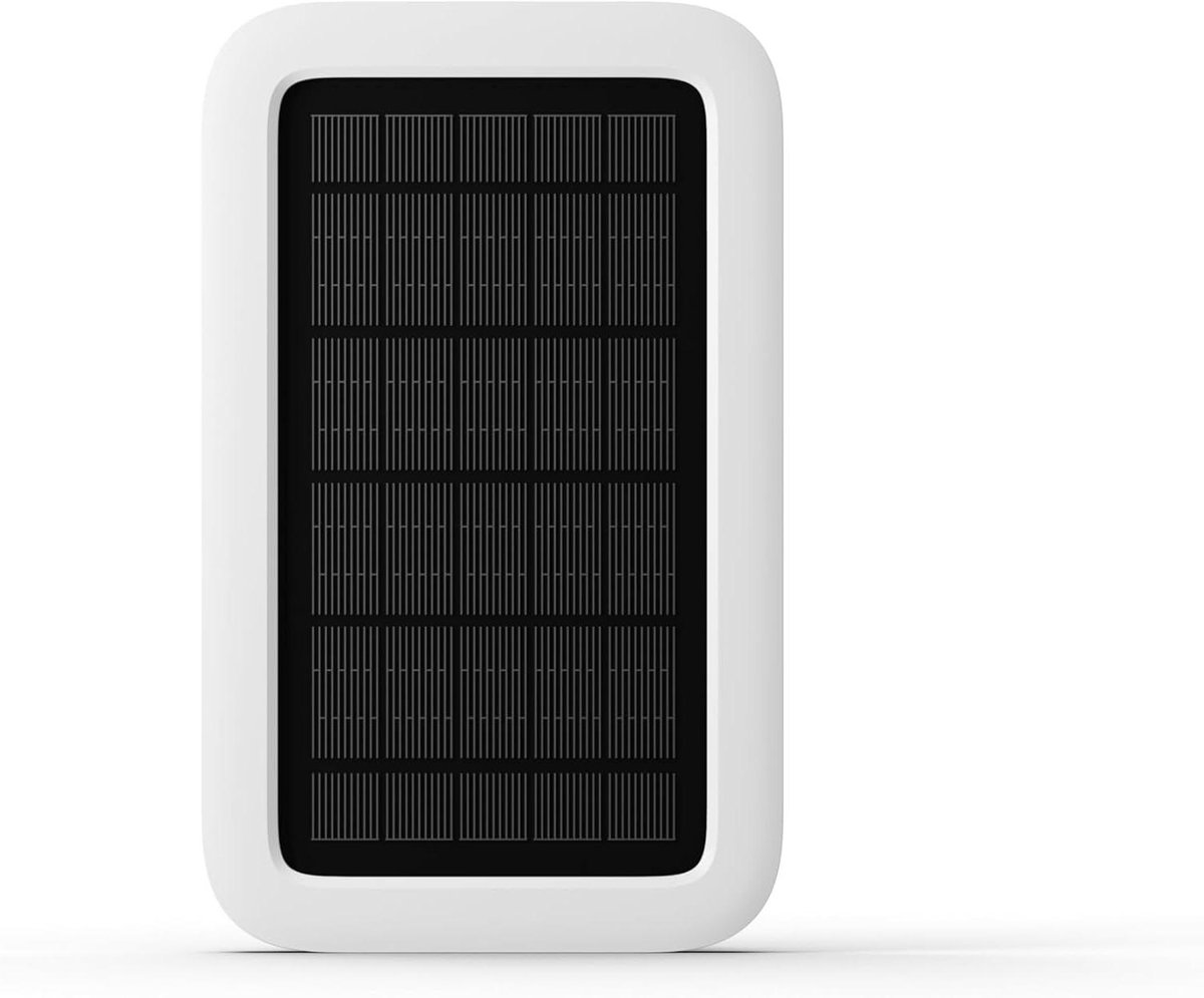 Zonnepaneel - Energie Oplader - Camera Voeden - Weerbestendig Ontwerp - 13ft Kabel - Wit