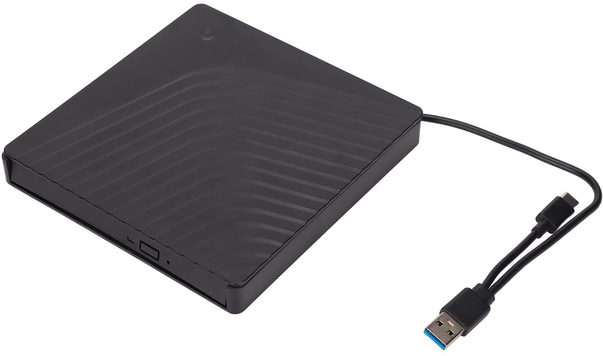 ONF3 - Externe DVD Drive - USB 3.0 CD-ROM Speler - Compact en draagbaar - Geschikt voor Laptop en PC - Snelle gegevensoverdracht - Plug and play...